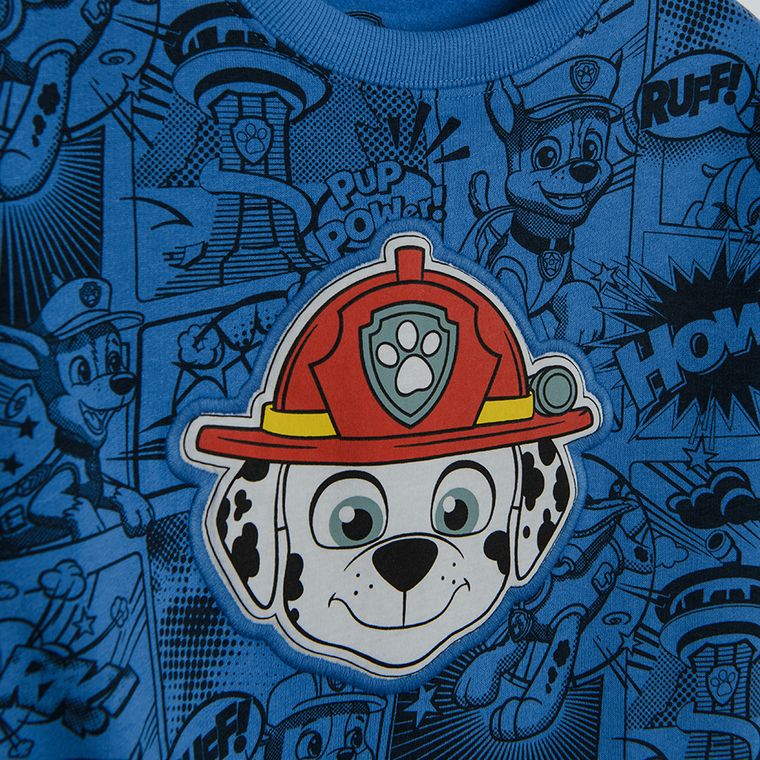 Cool Club, Hanorac pentru baieti, albastru, imprimeu Paw Patrol