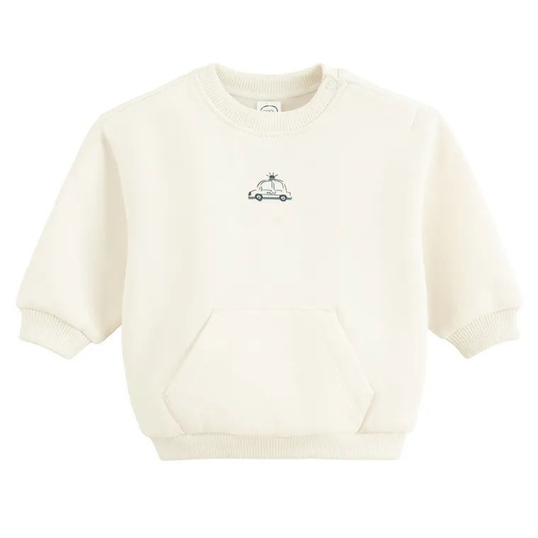 Cool Club, Hanorac pentru baieti, calduros, ecru