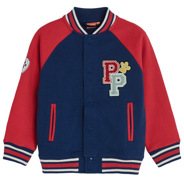 Cool Club, Hanorac pentru baieti, cu capse, bleumarin, imprimeu Paw Patrol