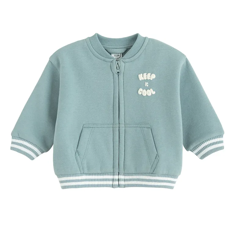 Cool Club, Hanorac pentru baieti, cu fermoar, albastru