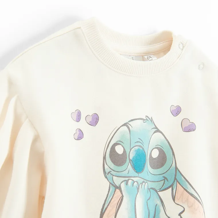 Cool Club, Hanorac pentru fete, alb, imprimeu Lilo si Stitch