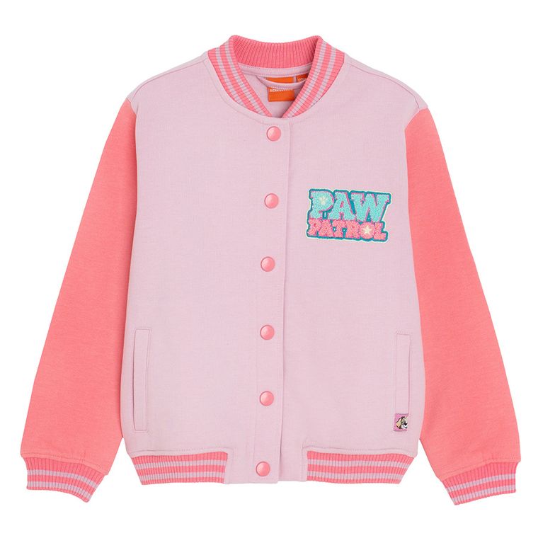 Cool Club, Hanorac pentru fete, cu capse, roz, imprimeu Paw Patrol