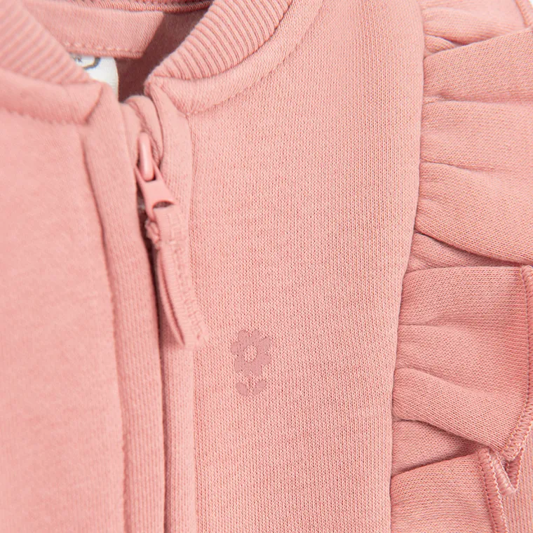 Cool Club, Hanorac pentru fete, cu fermoar, calduros, roz