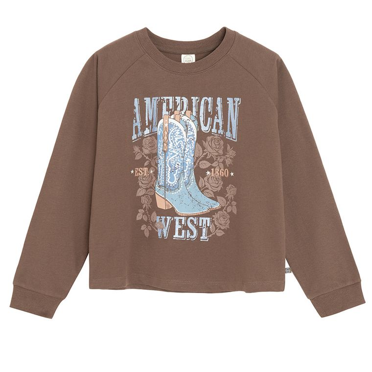 Cool Club, Hanorac pentru fete, maro