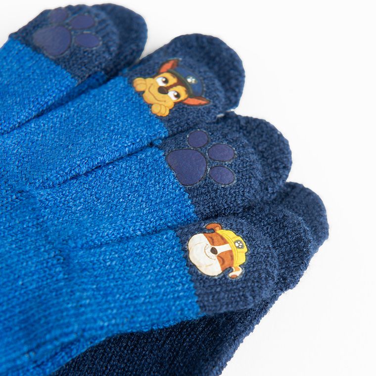 Cool Club, Manusi touchscreen pentru baieti, albastru, imprimeu Paw Patrol, set, 2 buc.