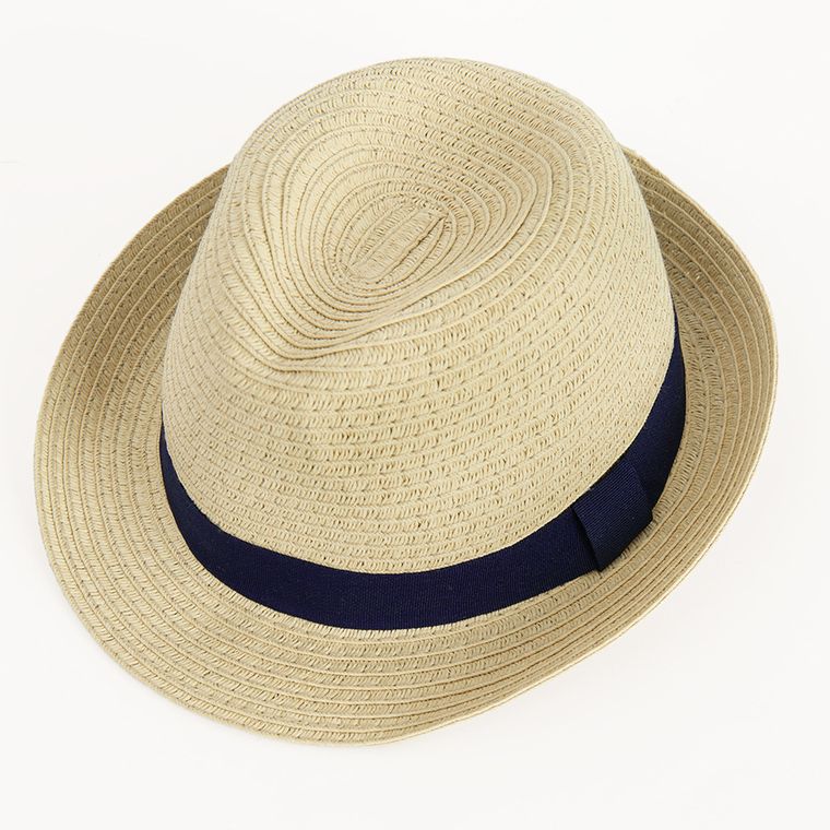 Cool Club, Palarie pentru baieti, de paie, bej