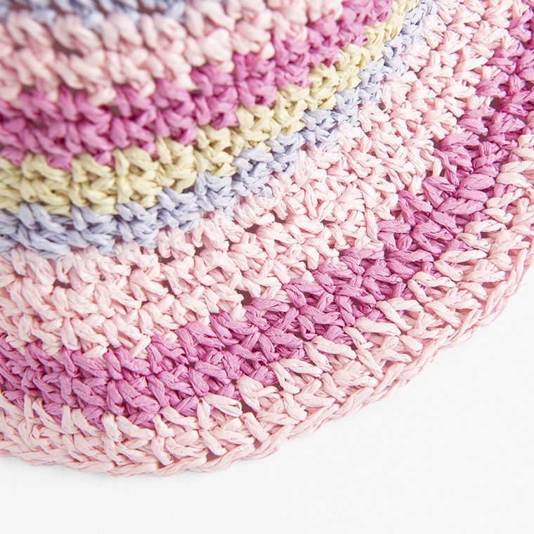 Cool Club, Palarie pentru fete, de paie, roz