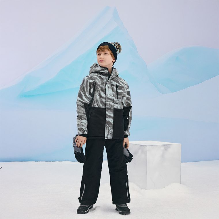 Cool Club, Pantaloni de schi pentru baieti, negru