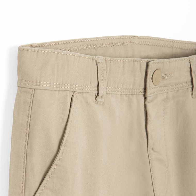 Cool Club, Pantaloni din material textil pentru baieti, bej