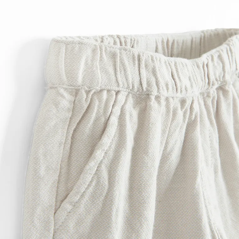 Cool Club, Pantaloni din material textil pentru baieti, bej