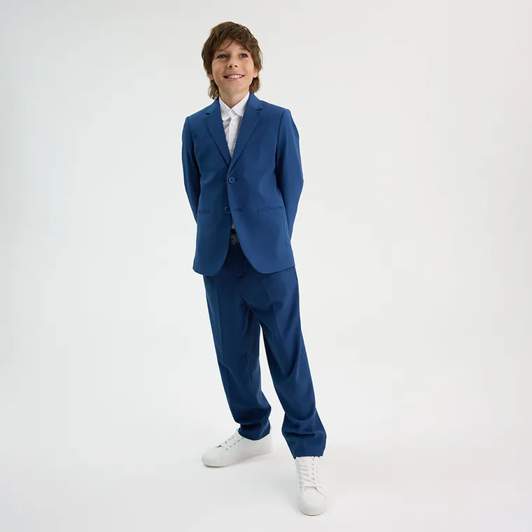 Cool Club, Pantaloni din material textil pentru baieti, bleumarin