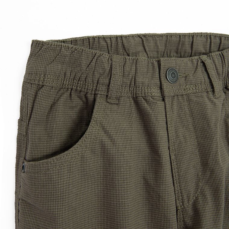 Cool Club, Pantaloni din material textil pentru baieti, caldurosi, kaki