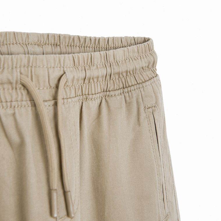 Cool Club, Pantaloni din material textil pentru baieti, jogger, bej