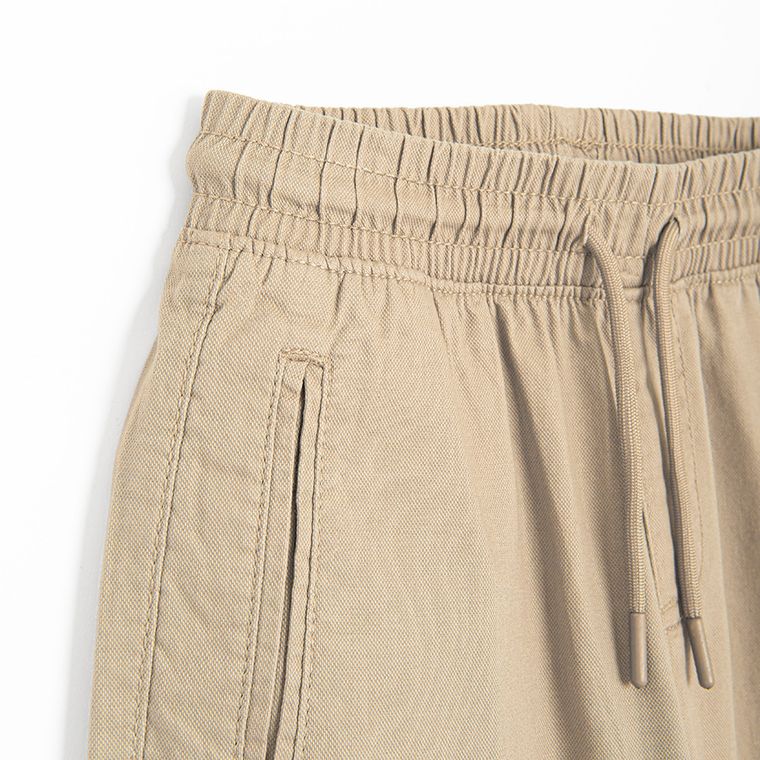 Cool Club, Pantaloni din material textil pentru baieti, jogger, bej