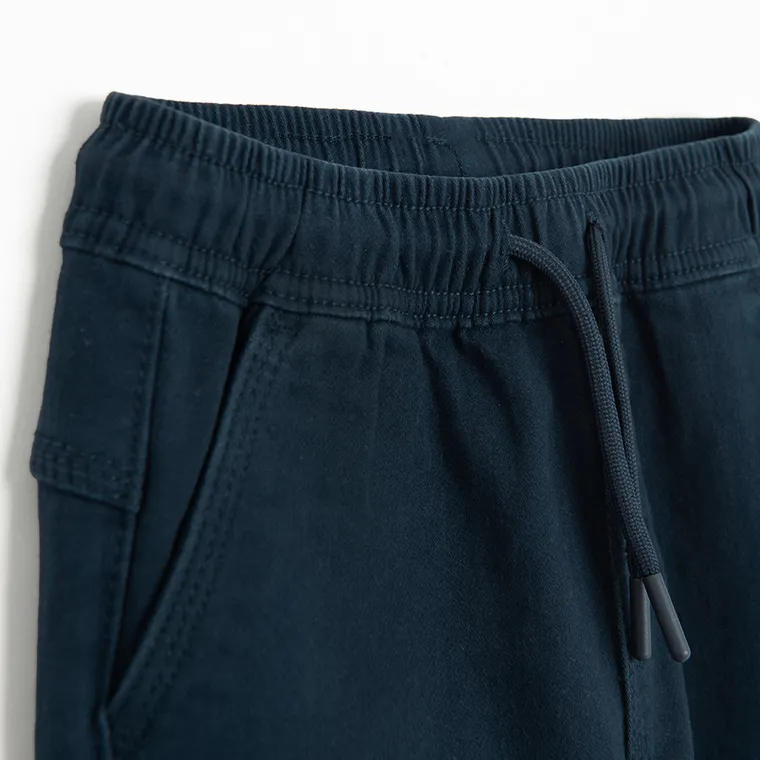 Cool Club, Pantaloni din material textil pentru baieti, jogger, bleumarin