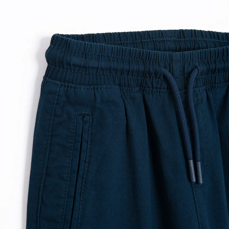 Cool Club, Pantaloni din material textil pentru baieti, jogger, bleumarin