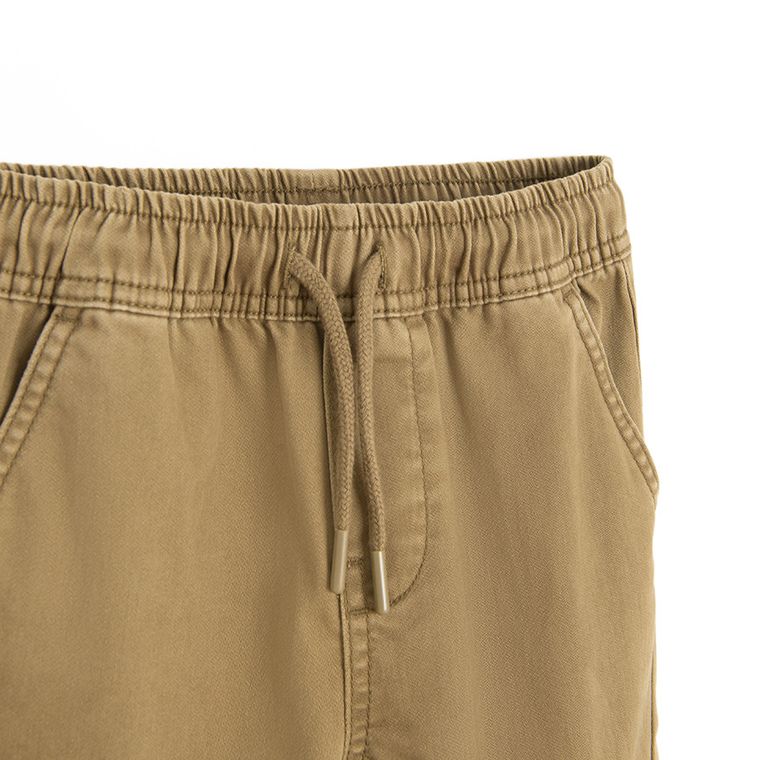 Cool Club, Pantaloni din material textil pentru baieti, jogger, maro
