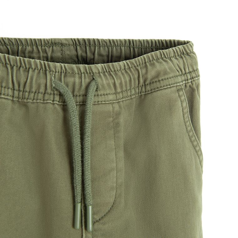 Cool Club, Pantaloni din material textil pentru baieti, jogger, verde