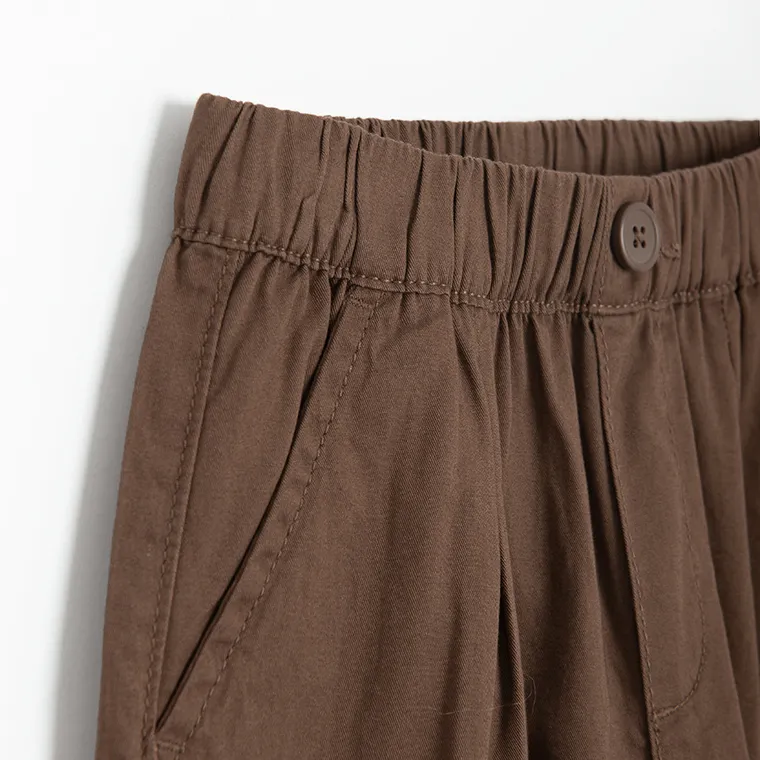 Cool Club, Pantaloni din material textil pentru baieti, maro