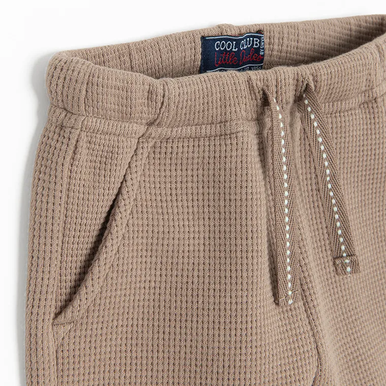 Cool Club, Pantaloni din material textil pentru baieti, maro