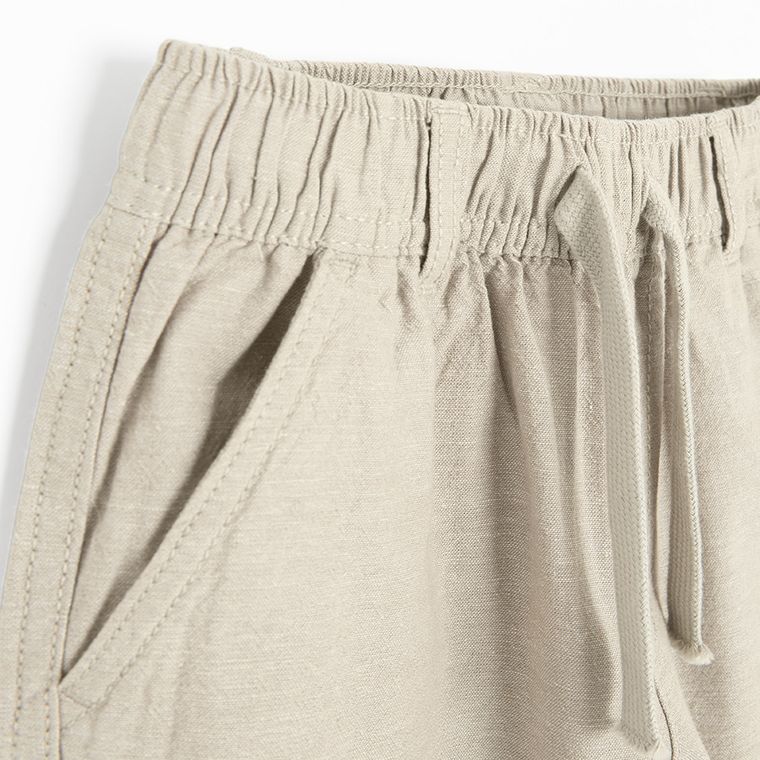 Cool Club, Pantaloni din material textil pentru baieti, relaxed, bej