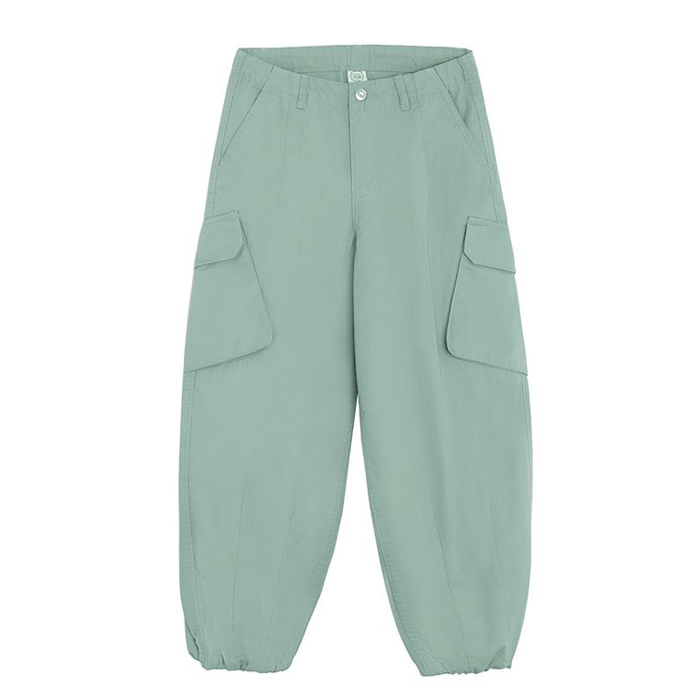 Cool Club, Pantaloni din material textil pentru fete, baloon cargo, verde