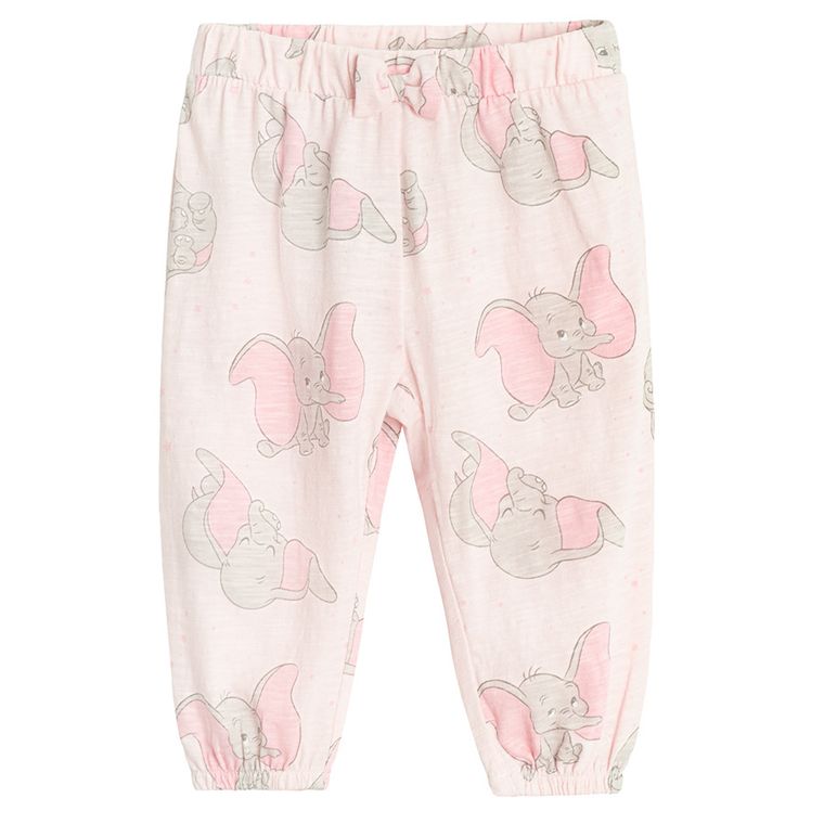 Cool Club, Pantaloni fara botosei pentru fete, mix, imprimeu Dumbo, set, 2 buc.