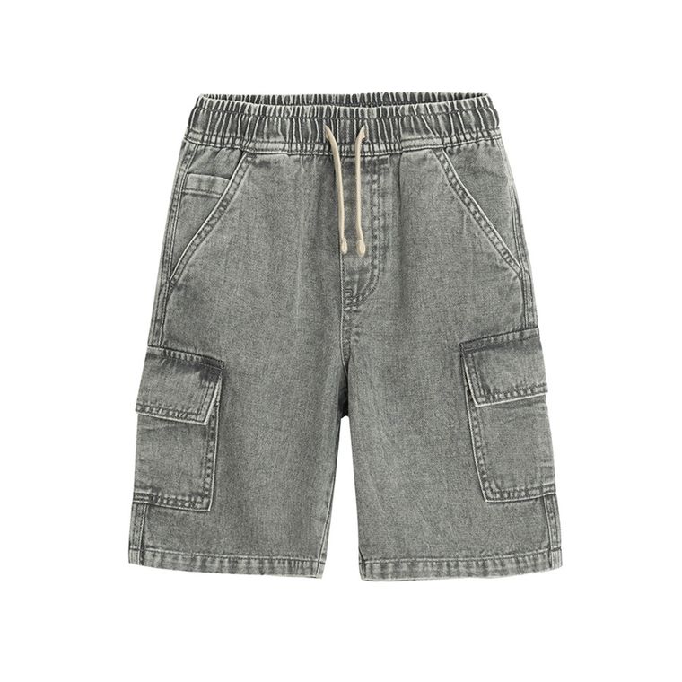 Cool Club, Pantaloni scurti de blugi pentru baieti, pul on, gri