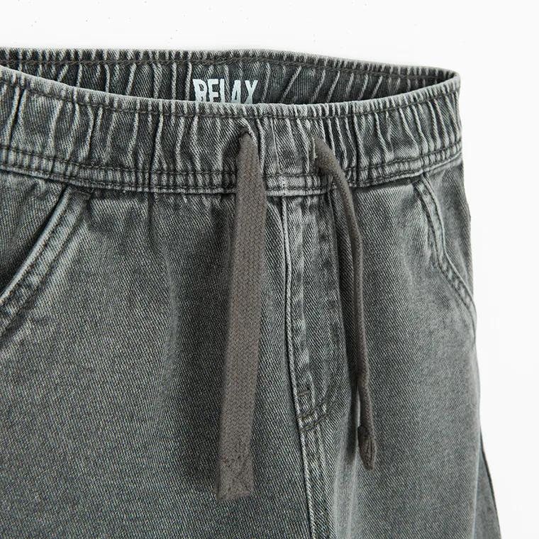 Cool Club, Pantaloni scurti de blugi pentru baieti, relaxed, gri