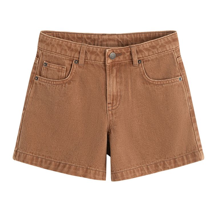 Cool Club, Pantaloni scurti de blugi reglabili pentru fete, maro