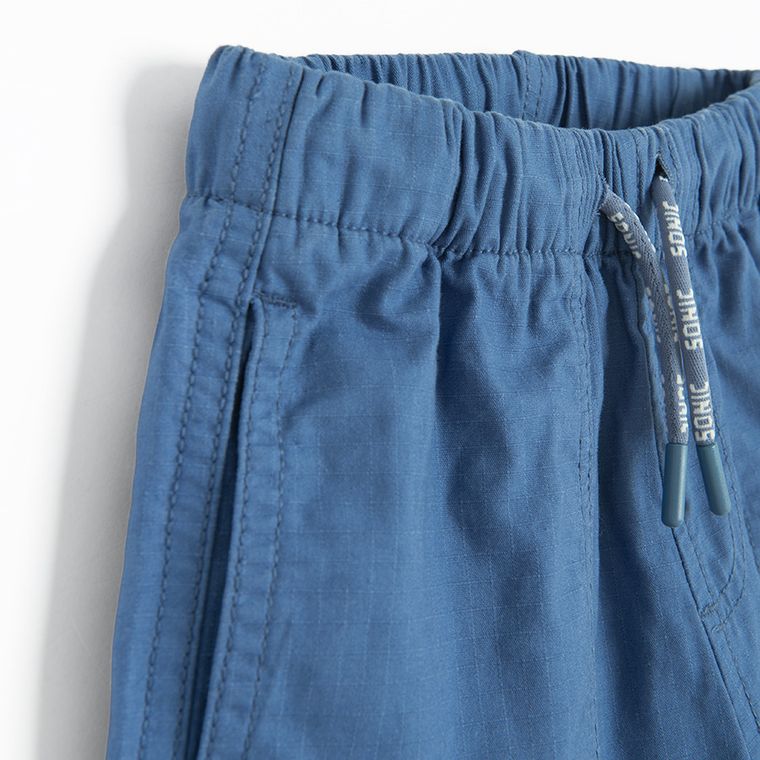 Cool Club, Pantaloni scurti din textil pentru baieti, albastru, imprimeu Sonic the Hedgehog