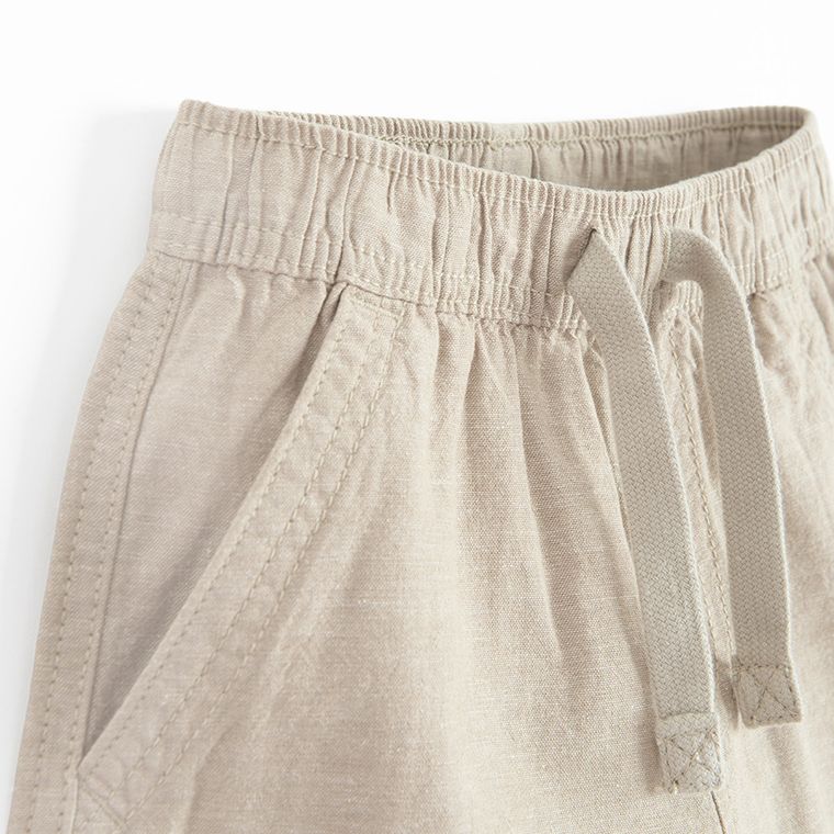 Cool Club, Pantaloni scurti pentru baieti, cu in, relaxed, bej