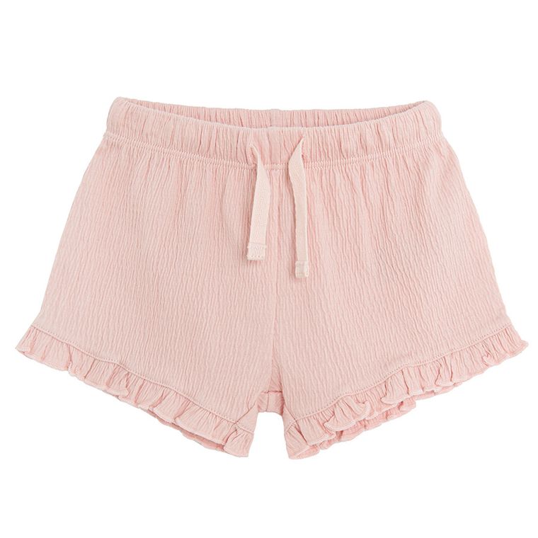 Cool Club, Pantaloni scurti pentru fete, alb, roz, set, 2 buc.