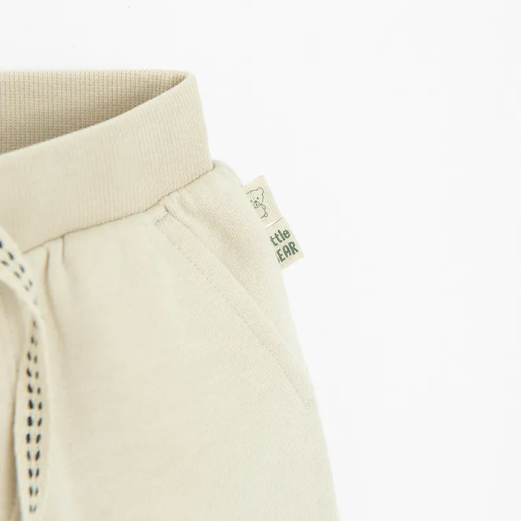 Cool Club, Pantaloni trening pentru baieti, caldurosi, bej