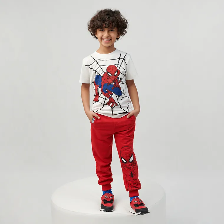 Cool Club, Pantaloni trening pentru baieti, mix, imprimeu Spider-Man, set, 2 buc.