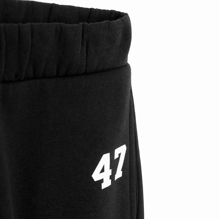 Cool Club, Pantaloni trening pentru fete, flare, caldurosi, negru