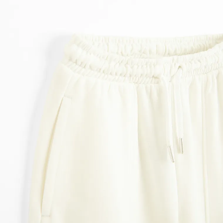 Cool Club, Pantaloni trening pentru fete, wide, ecru