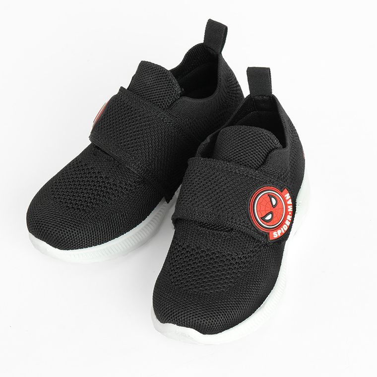 Cool Club, Pantofi sport pentru baieti, negru, imprimeu Spider-Man