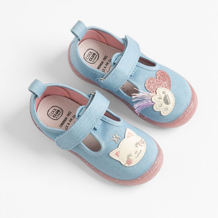 Cool Club, Papuci de casa pentru fete, albastru, Comfort-Fit