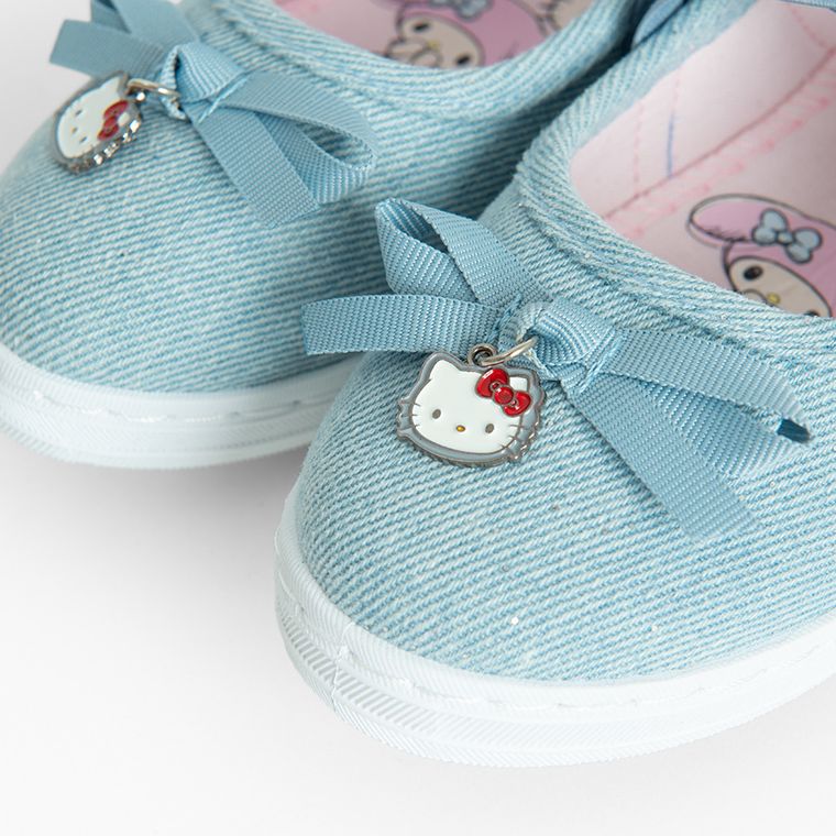 Cool Club, Papuci de casa pentru fete, albastru, imprimeu Hello Kitty and Friends