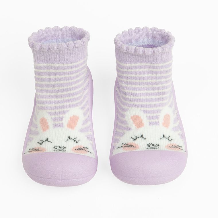 Cool Club, Papuci de casa tip soseta pentru fete, violet