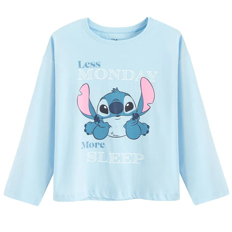 Cool Club, Pijama pentru fete, albastru, imprimeu Lilo si Stitch