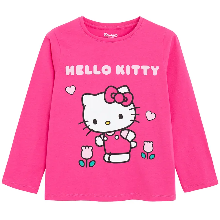 Cool Club, Pijama pentru fete, roz, imprimeu Hello Kitty