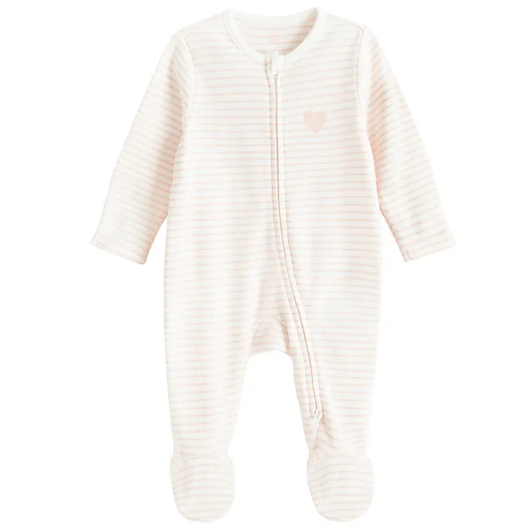 Cool Club, Pijama tip salopeta pentru fete, alb, set, 2 buc.