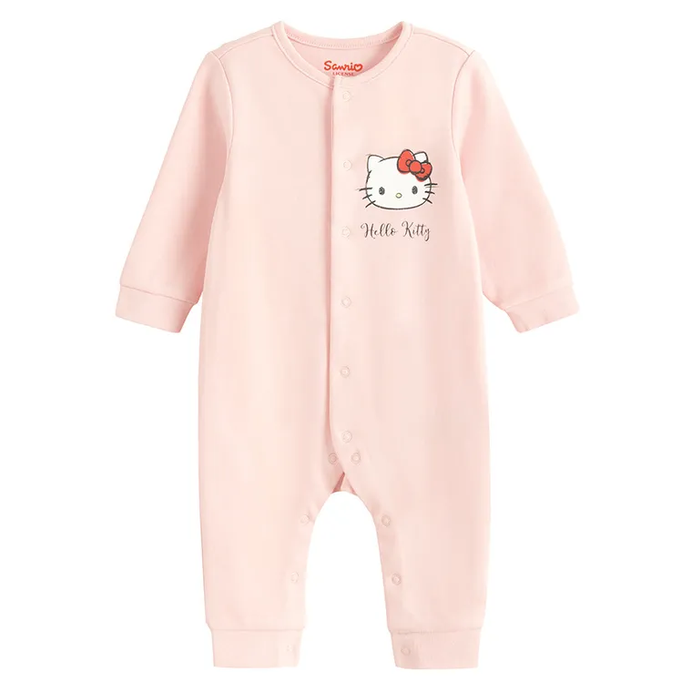 Cool Club, Pijama tip salopeta pentru fete, mix, imprimeu Hello Kitty, set, 2 buc.