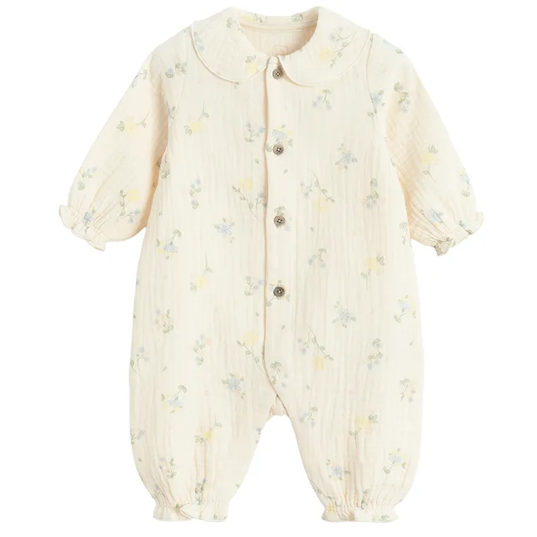 Cool Club, Pijama tip salopeta pentru fete, muselina, piersica