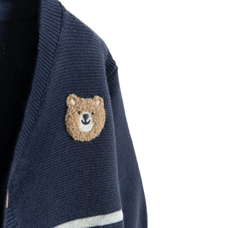 Cool Club, Pulover pentru baieti, cu nasturi, albastru