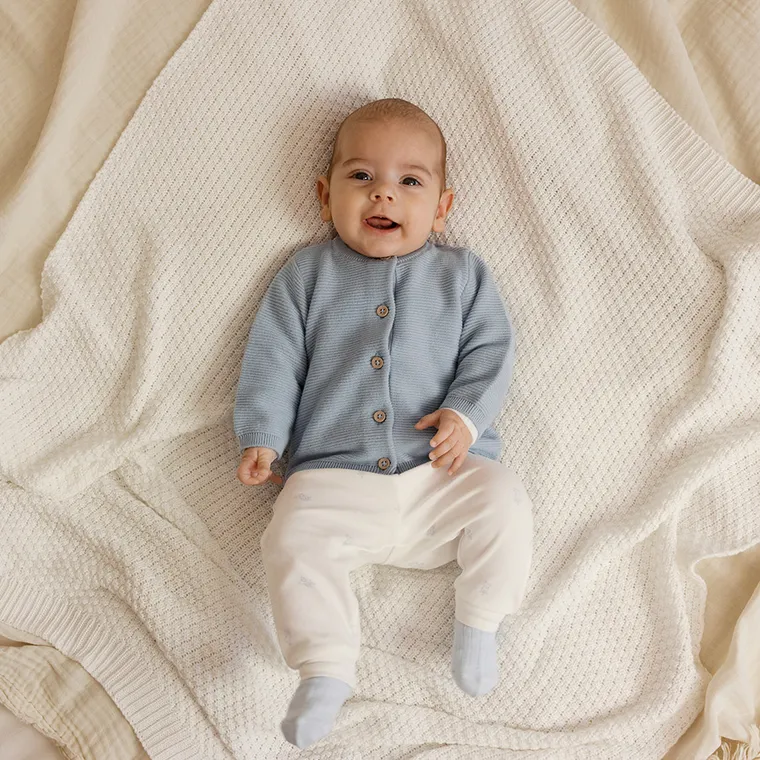 Cool Club, Pulover pentru baieti, cu nasturi, albastru