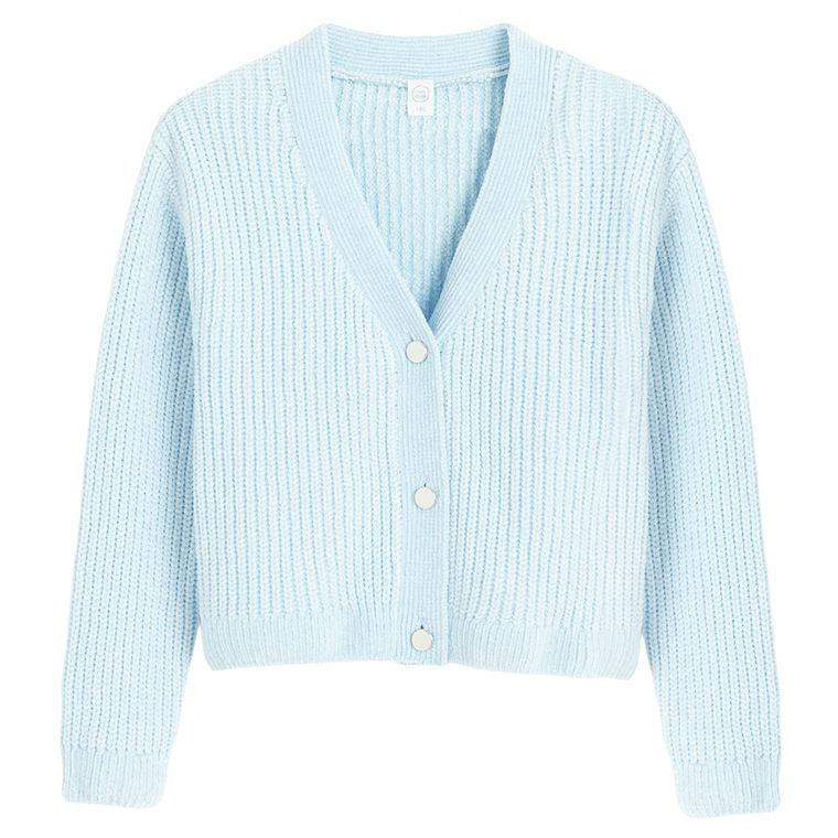 Cool Club, Pulover pentru fete, cu nasturi, albastru