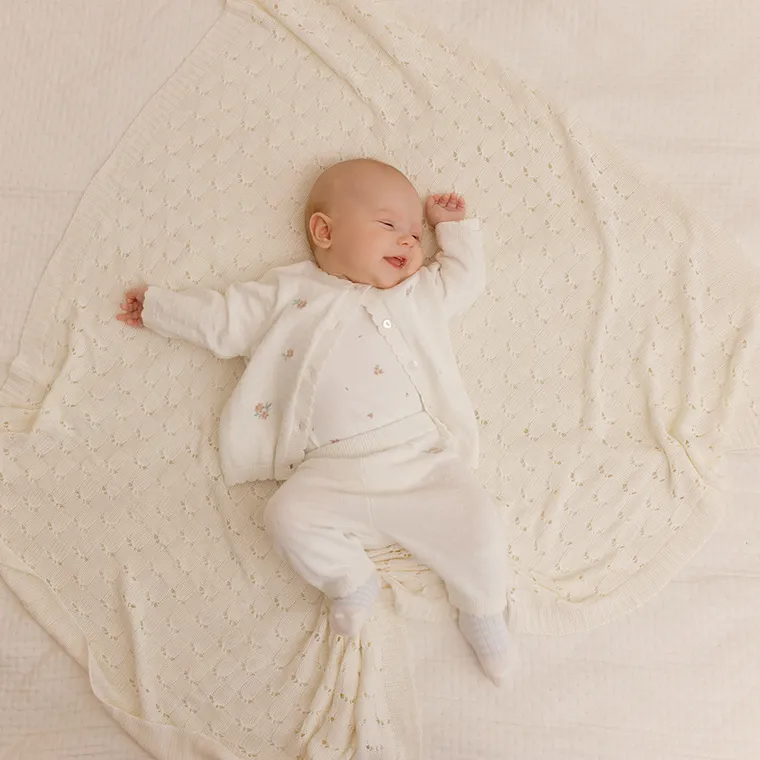 Cool Club, Pulover pentru fete, cu nasturi, ecru